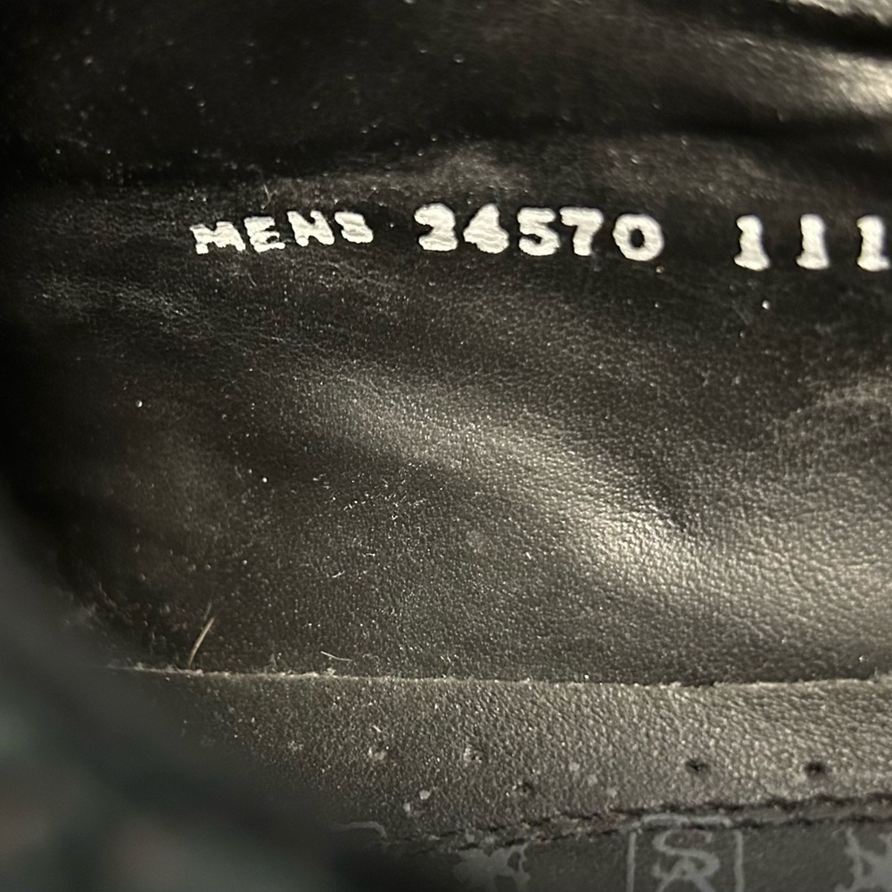 Like New Stacy Adams Black and White Croc-Embossed Oxfords Men’s Sz 13 Vintage - Picture 9 of 11